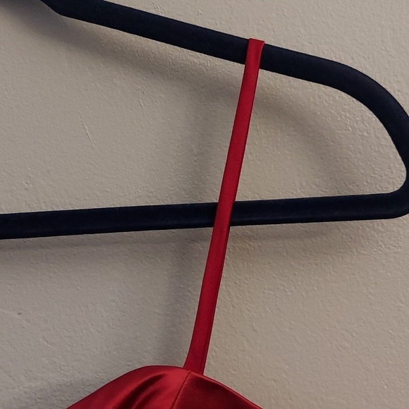 NWT MILLY 2 Ruby Red Sweetheart Silk Dress - Picture 5 of 16